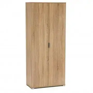 Armadio a Due Ante 180 Naturale: Spazio Organizzativo Classico, cm 75x38x174