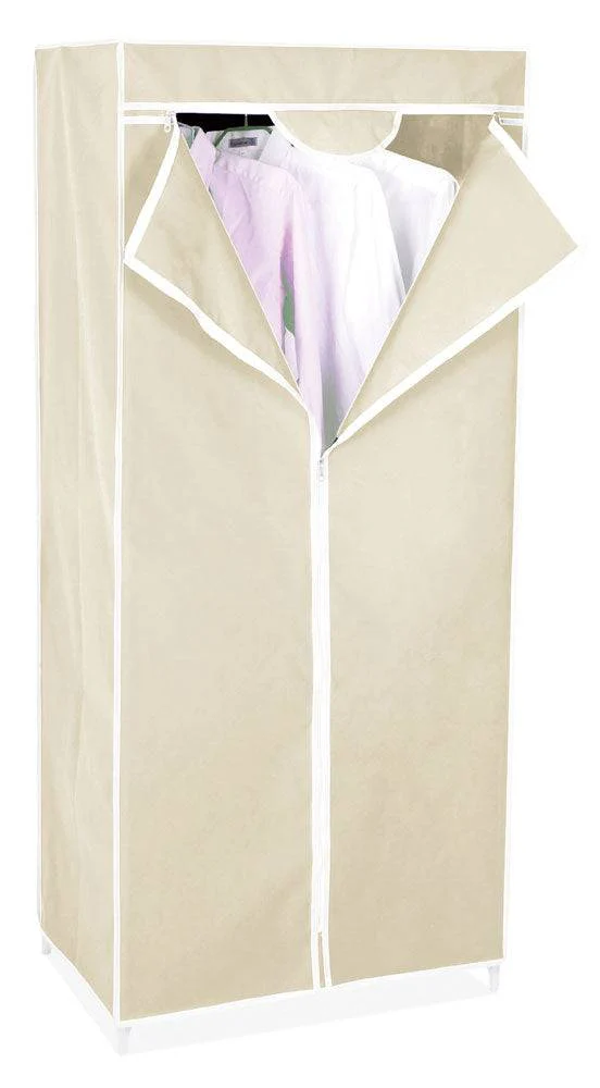 Armadio Appendiabiti Marcello in TNT - 65 x 45 x 150H cm, colore cappuccino