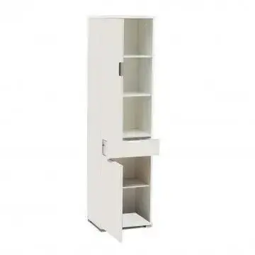 Armadio Bianco con 2 Ante e 1 Cassetto, cm 45x38x174 - Image 2