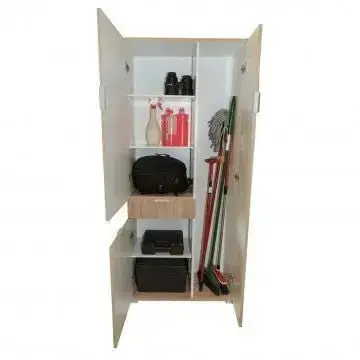 Armadio Color Naturale con 3 Ante e 1 Cassetto, cm 75x38x174 - Image 3