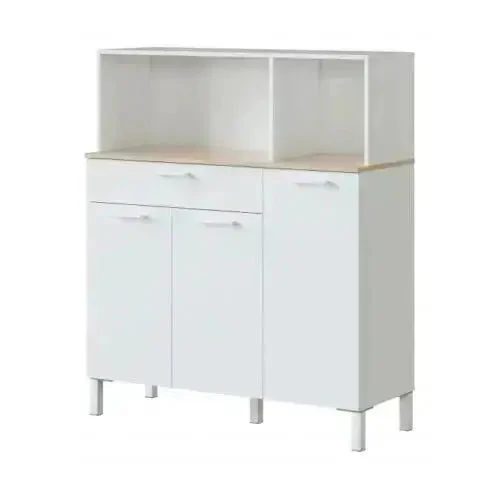 Armadio Cucina a 3 Ante in Bianco Canadian - Funzionalità e Stile Nordico - Image 4