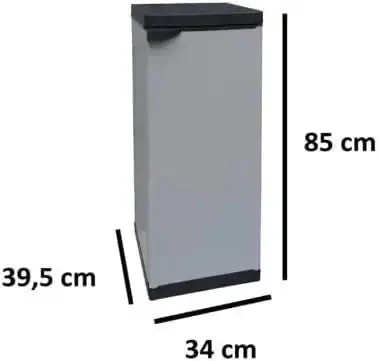 Armadio resina basso 2 ripiano 34x39,5x85h - Image 3