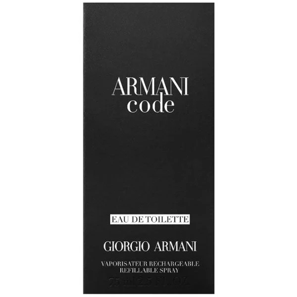 ARMANI CODE UOMO EAU DETOILETTE 75 ML RICARICABILE - Image 2