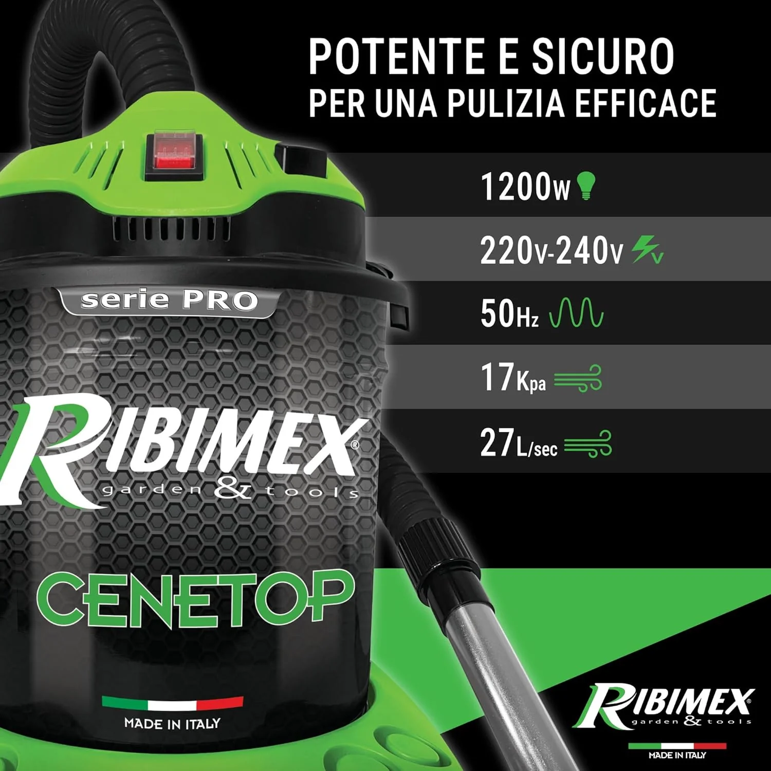 Aspiracenere cene top 18lt. 1200w - Image 6