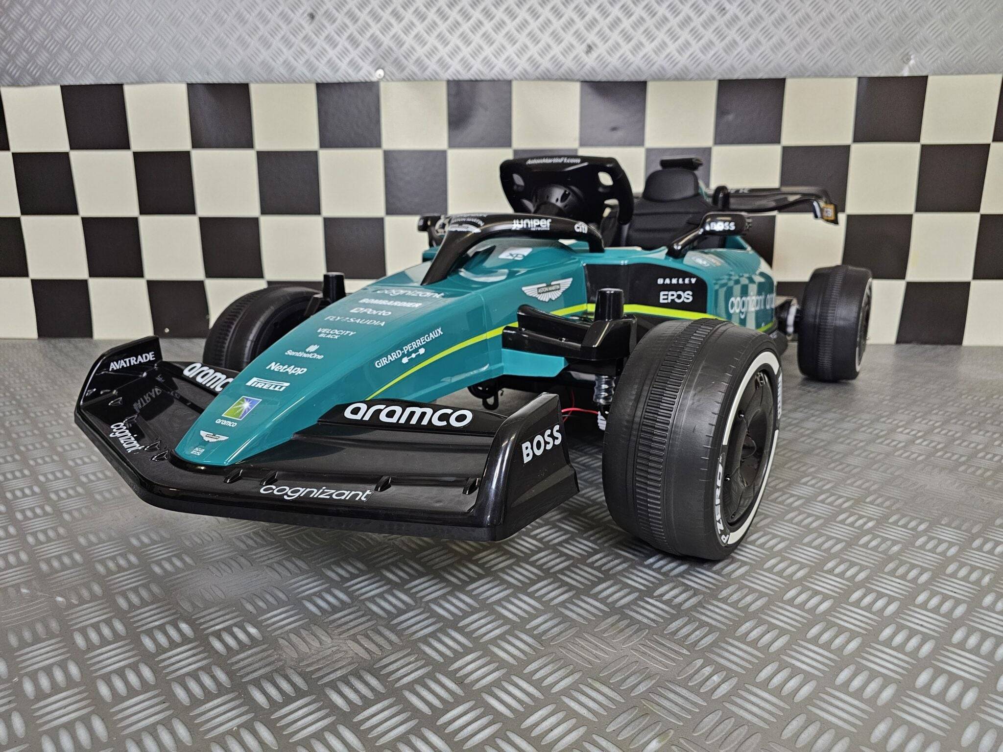 Auto Elettrica per Bambini Aston Martin F1 24 V – Verde