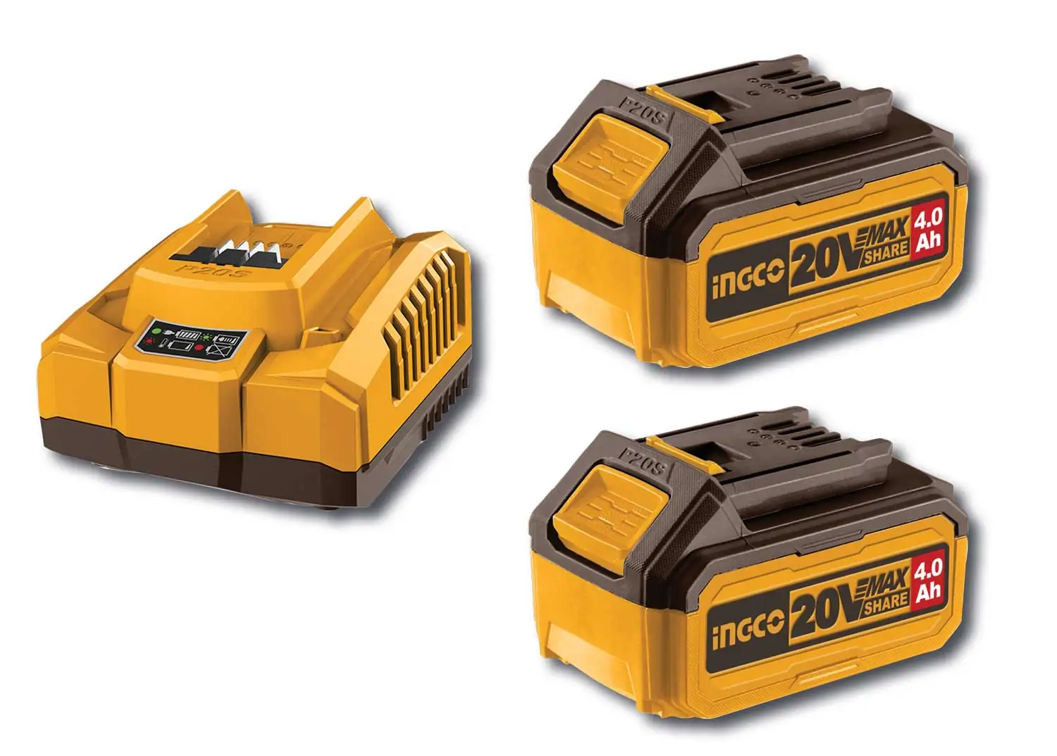 Avvitatore a Impulsi 20V 1/2" 850Nm con 2 Batterie 4.0Ah Ingco - Image 3