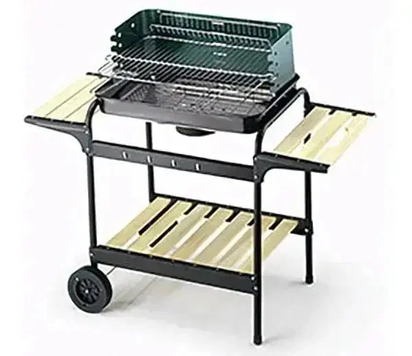 Grill con 1 ripiano e 2 mensole - Dimensioni 58x38x90h