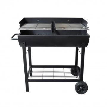 Barbecue a carbonella Wisconsin con struttura in acciaio verniciato nero - Image 2
