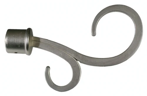 Bastone Tenda Estensibile Atene 120–210 cm in Metallo con Finitura Cromo Satinato