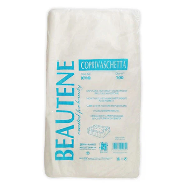 BEAUTENE COPRIVASCHETTAPODOLOGICA POLIETILENE MONOUSO 100 PEZZI