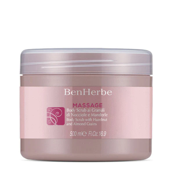 BENHERBE MASSAGE BODY SCRUB GRANULIDI NOCCIOLE E MANDORLE 500 ML