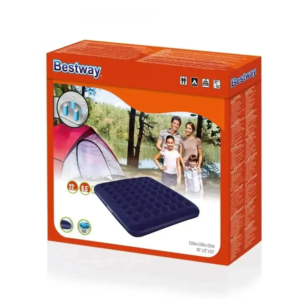 Bestway Materasso Gonfiabile Floccato 203 x 152 x 22 cm 67004 - Image 4