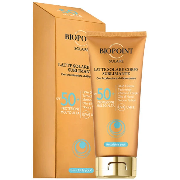 BIOPOINT SOLAIRE LATTE SOLARE CORPO SUBLIMINANTE SPF 50+ 200 ML - Image 3