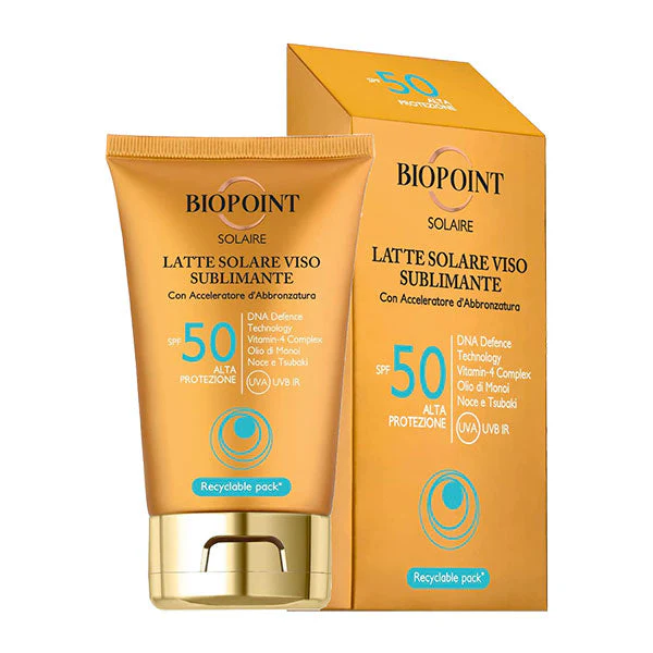 BIOPOINT SOLAIRE LATTE SOLARE VISO SUBLIMINANTE SPF 50 50 ML - Image 2