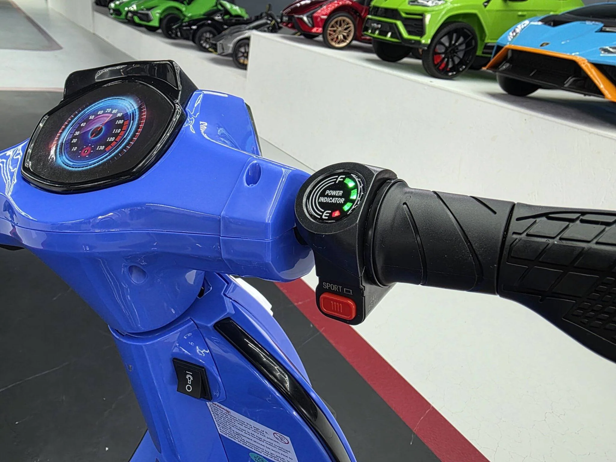 Scooter Elettrico per Bambini 24 V – Blu - Image 8