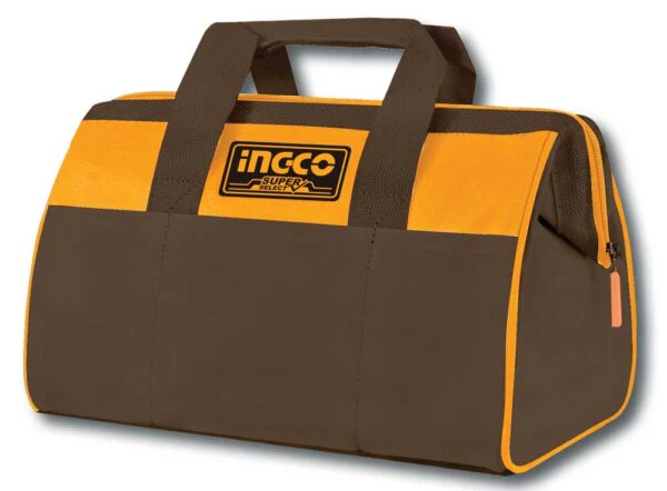 Borsa portattrezzi Ingco 40 cm, rigida, 6 tasche esterne, 8 interne, max 15 kg