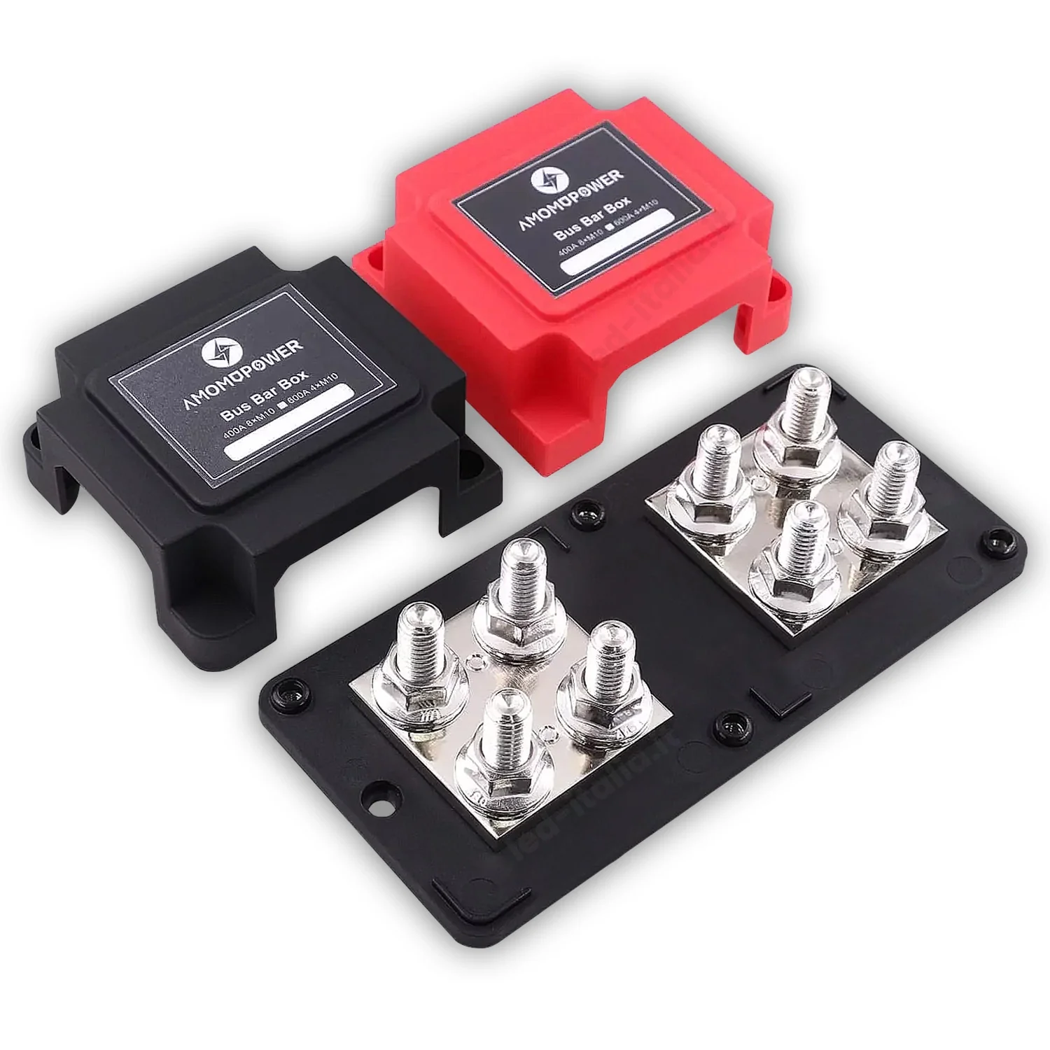 Busbar V-Tac 400A con 4 Terminali M10 per Batterie Bassa Tensione - Image 4