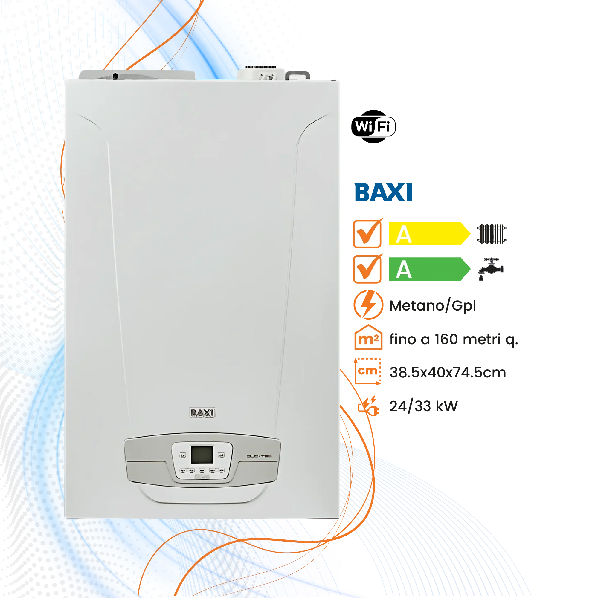 Caldaia Baxi Nuvola Duo-Tec+ a Condensazione