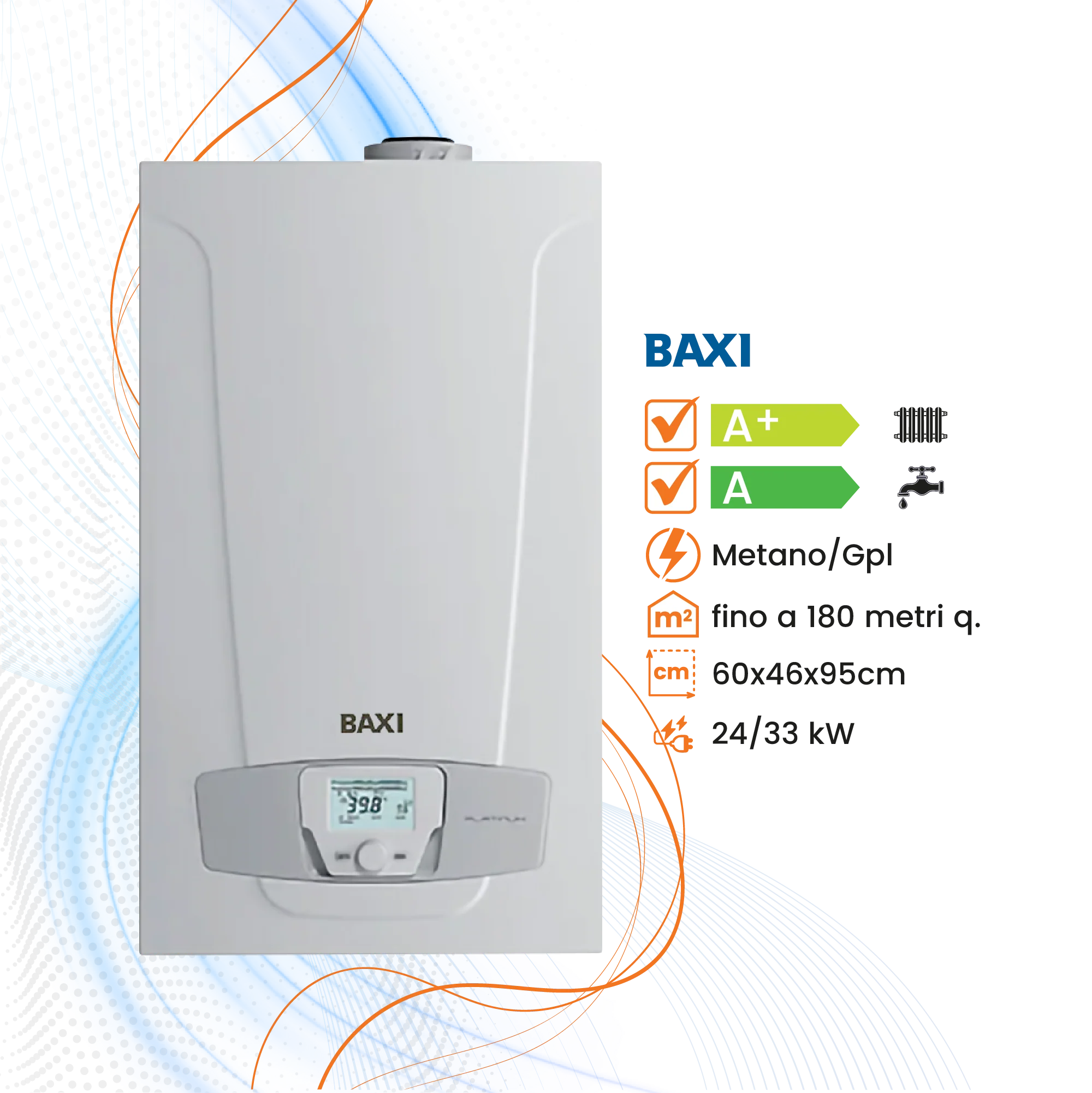 Caldaia Baxi Nuvola Platinum+ a Condensazione