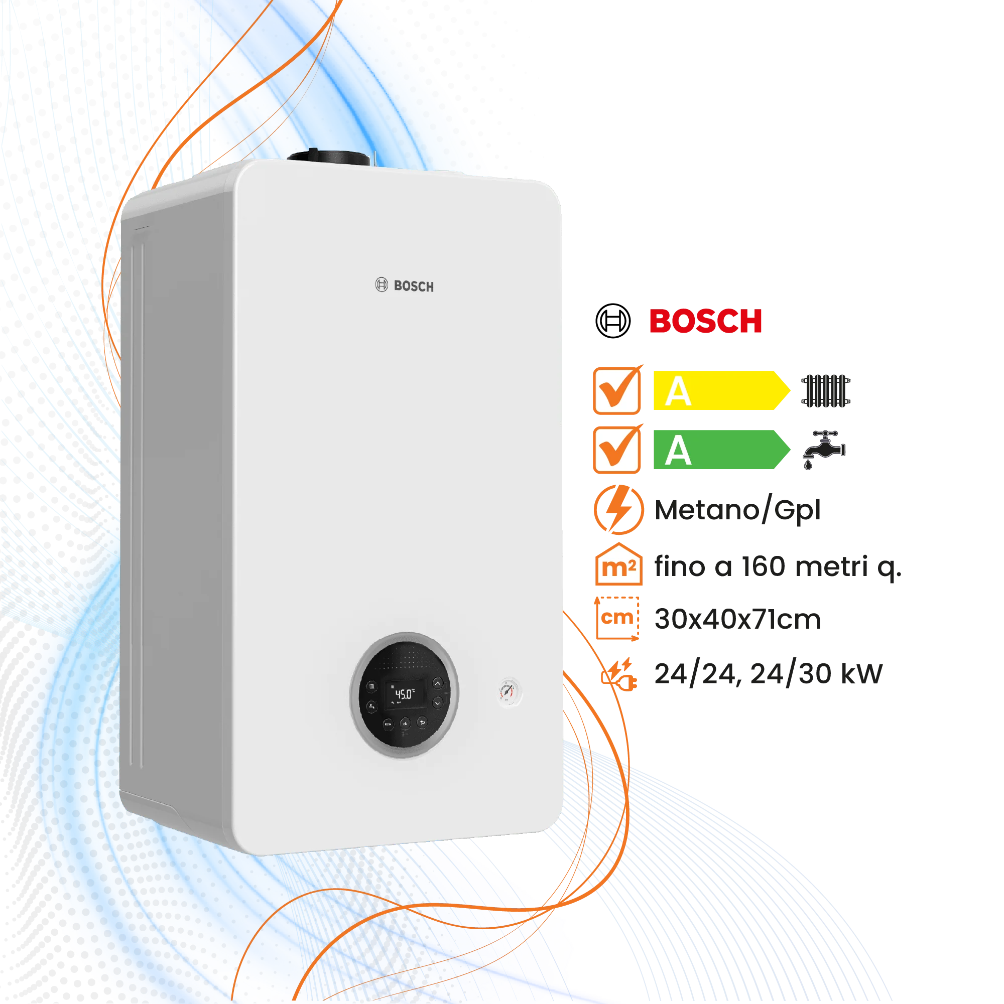 Caldaia Bosch Condens 2300W a Condensazione