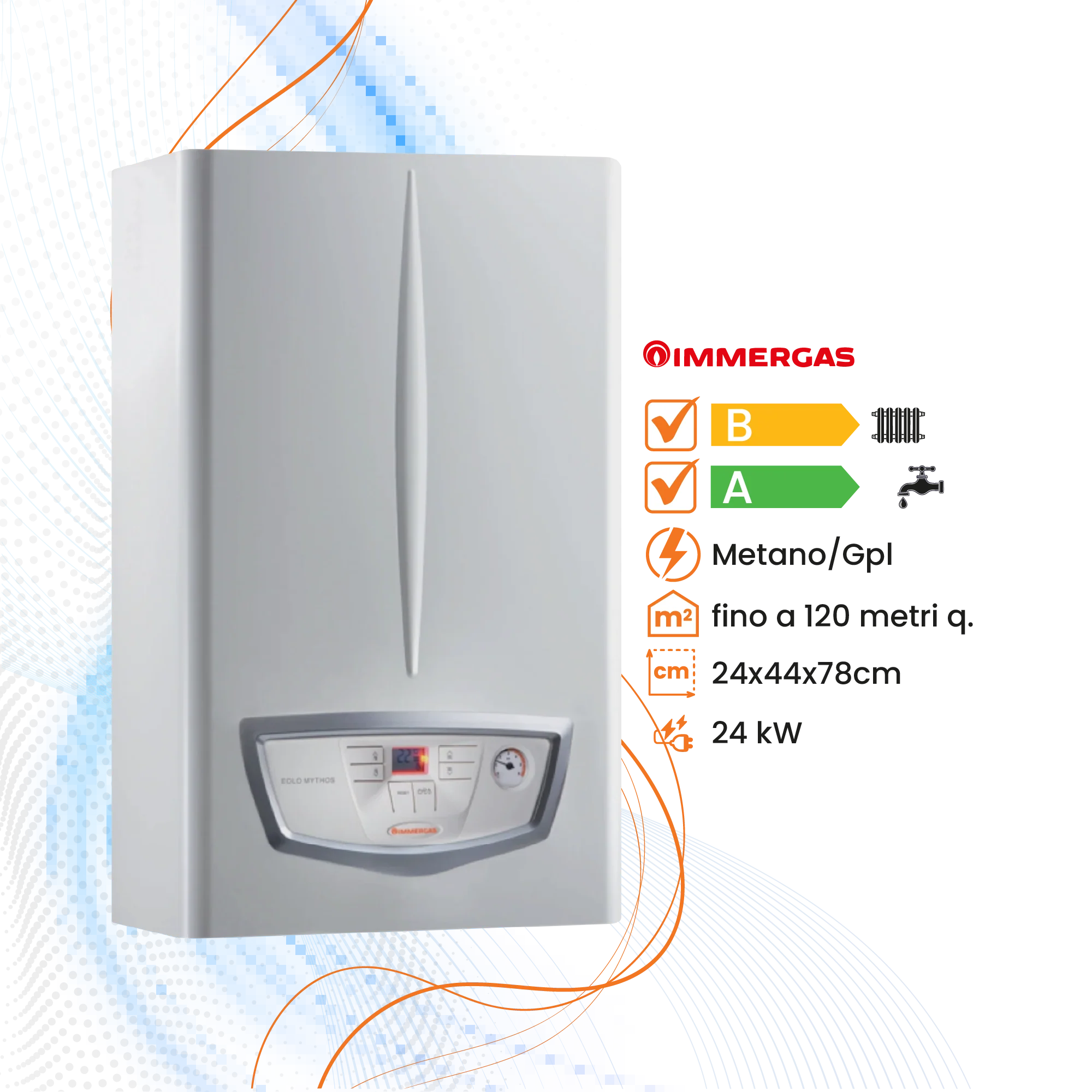 Caldaia Immergas Mythos Hp 24 a Condensazione