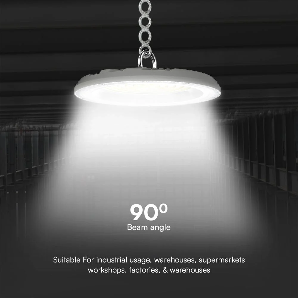 Campana LED UFO 100W CCT 3in1 IP65 con Interruttore | Grigio - Image 3