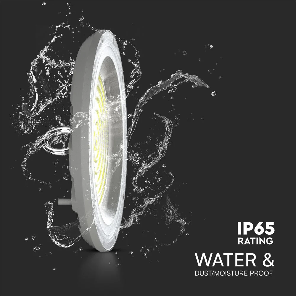 Campana LED UFO 100W CCT 3in1 IP65 con Interruttore | Grigio - Image 5