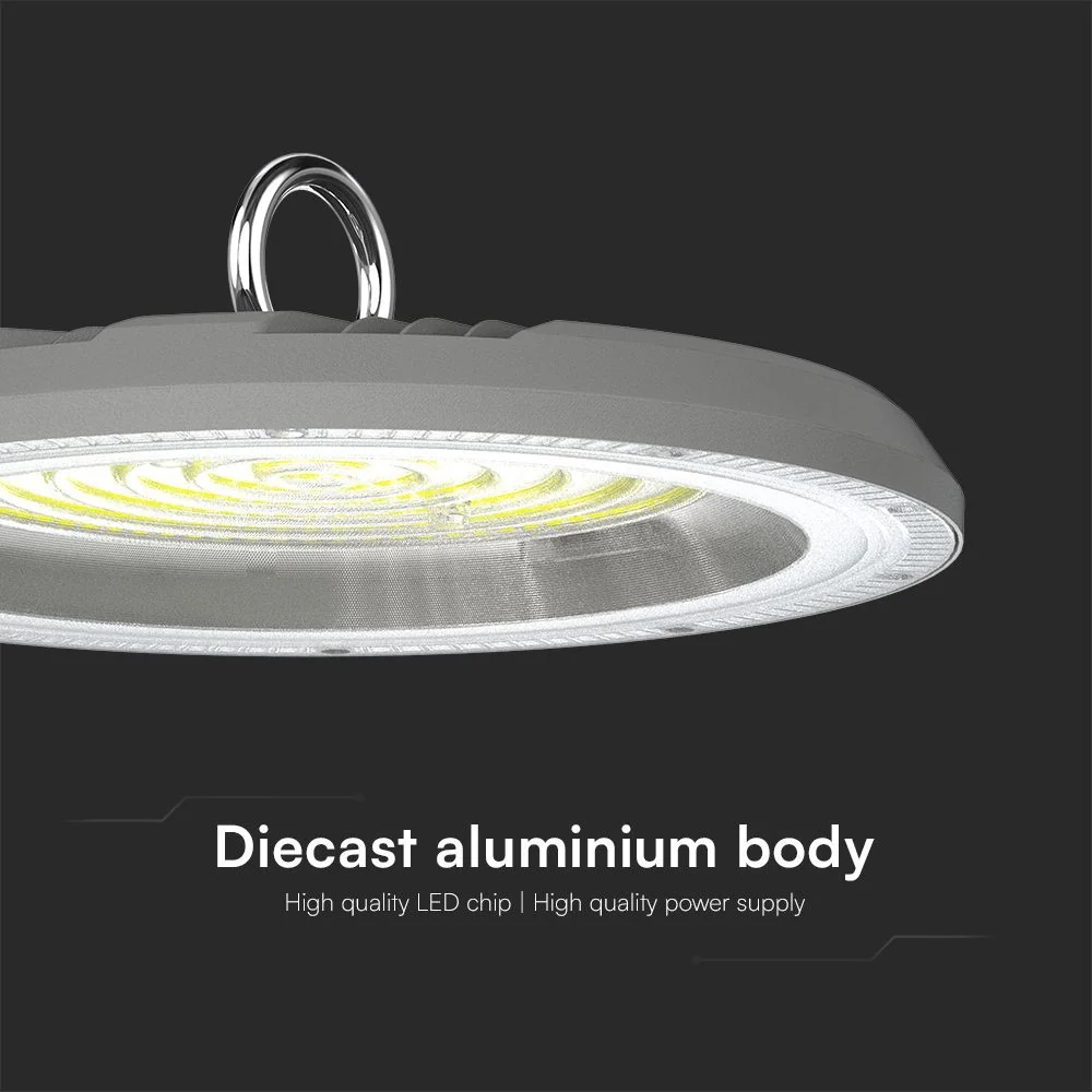 Campana LED UFO 150W CCT 3in1 IP65 con Interruttore | Grigio - Image 4