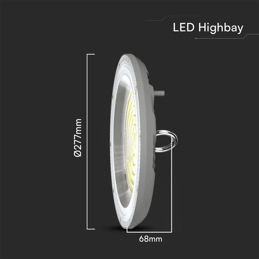 Campana LED UFO 150W CCT 3in1 IP65 con Interruttore | Grigio - Image 5