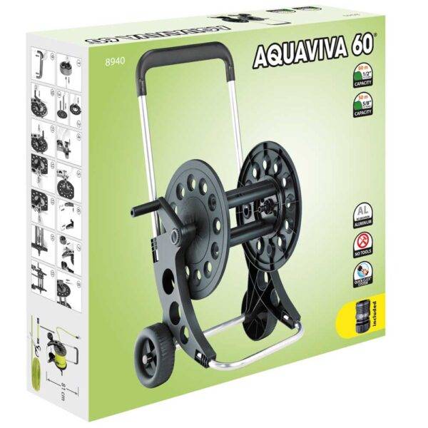 Carrello Avvolgitubo per Giardini Aquaviva 60 metri - Image 2
