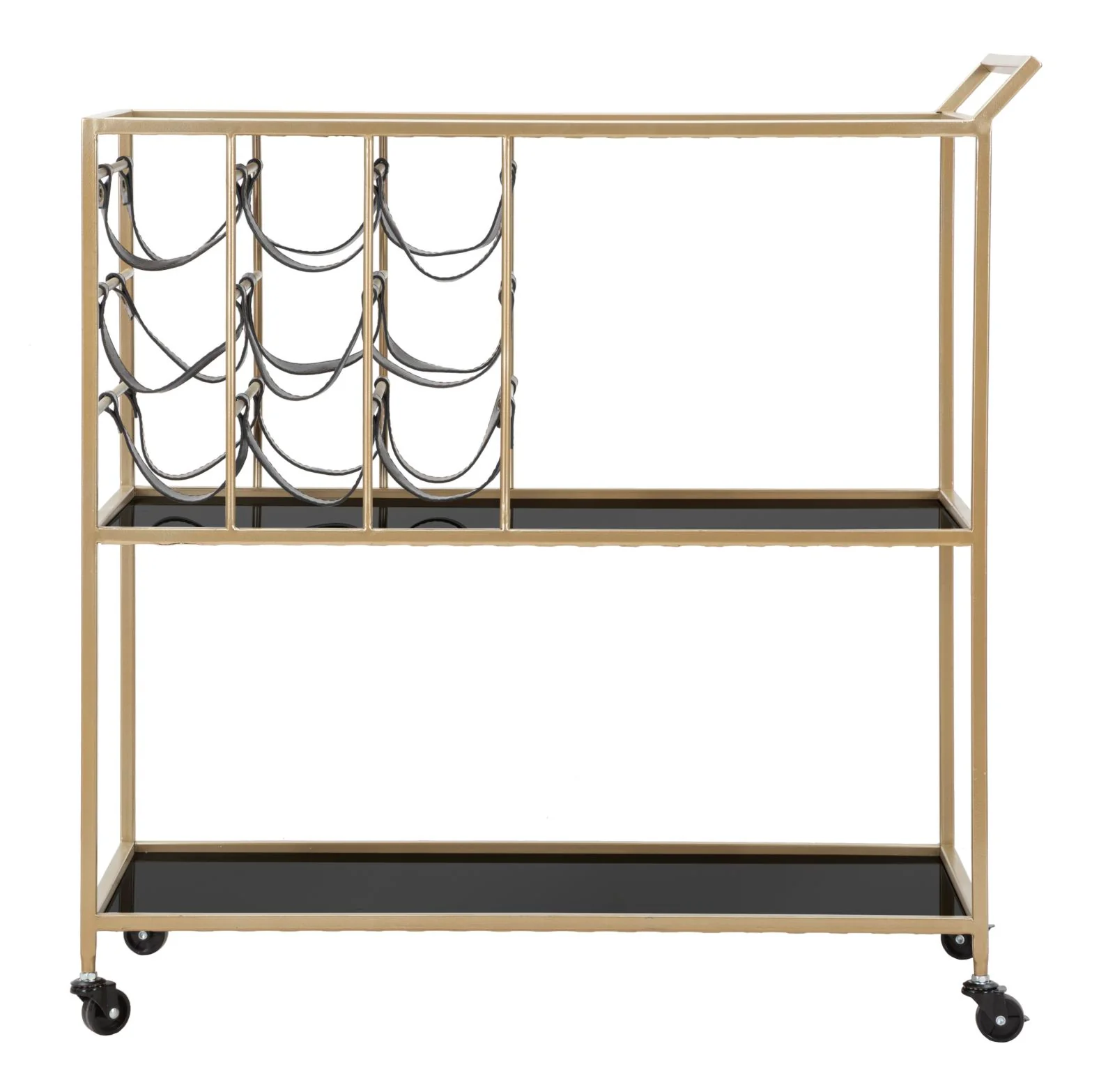 Carrello Elegante Black String 79x39,5x82 cm - Image 2