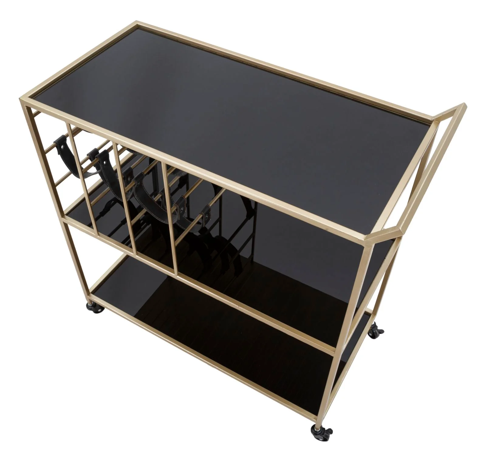 Carrello Elegante Black String 79x39,5x82 cm - Image 4