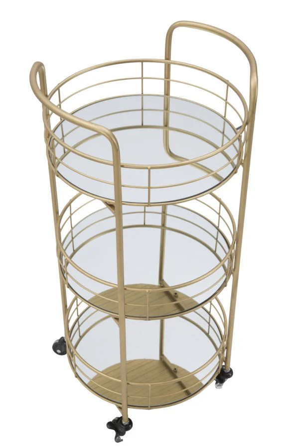 Carrello Elegante Rotondo 38 cm x 77,5 cm - Image 2