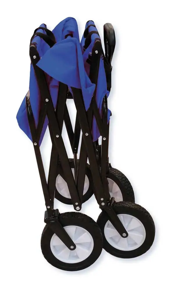 Carrello Portatutto Pieghevole 4 Ruote con Sacca 80×50×90 cm - Image 2