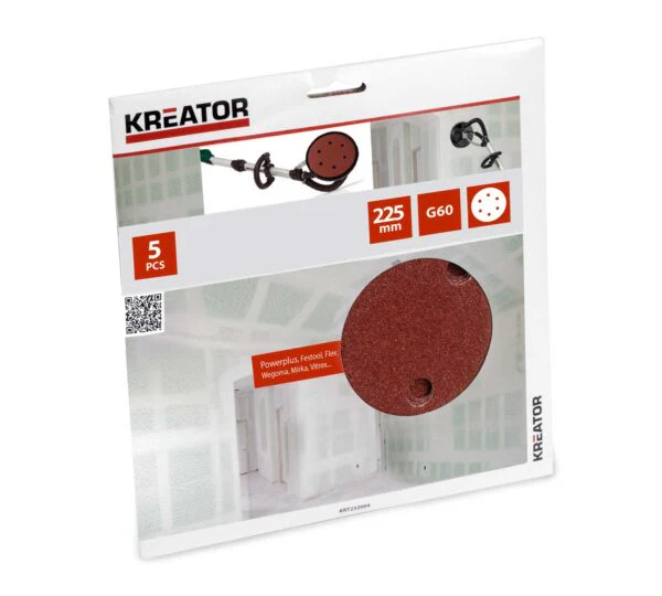 Dischi abrasivi con velcro D.225MM per levigatrice a muro - Image 6