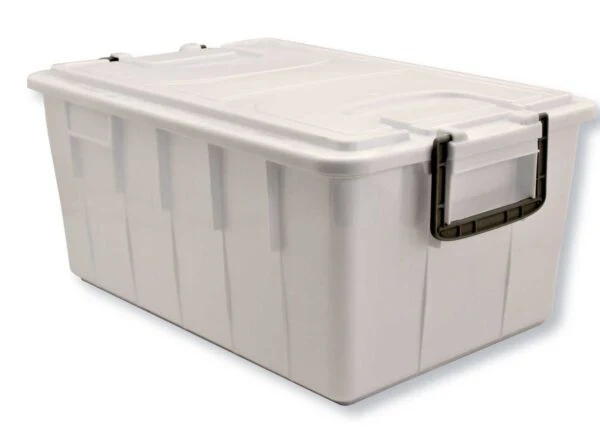Cassa Food Box impilabile/sovrapponibile con coperchio Bianca - Image 2