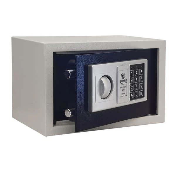 Cassaforte da hotel Stark 31x20x20 cm – Codice 3–8 cifre, chiave emergenza, kit fissaggio