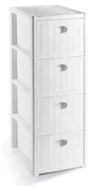 Cassettiera con 4 cassetti 30x40x80 disponibile in tre colori.