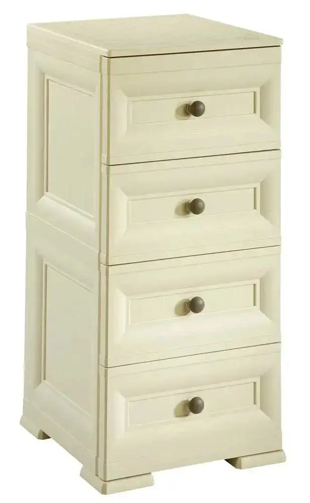 Cassettiera 4 cassetti Tontarelli 40x43x85,5 Angora
