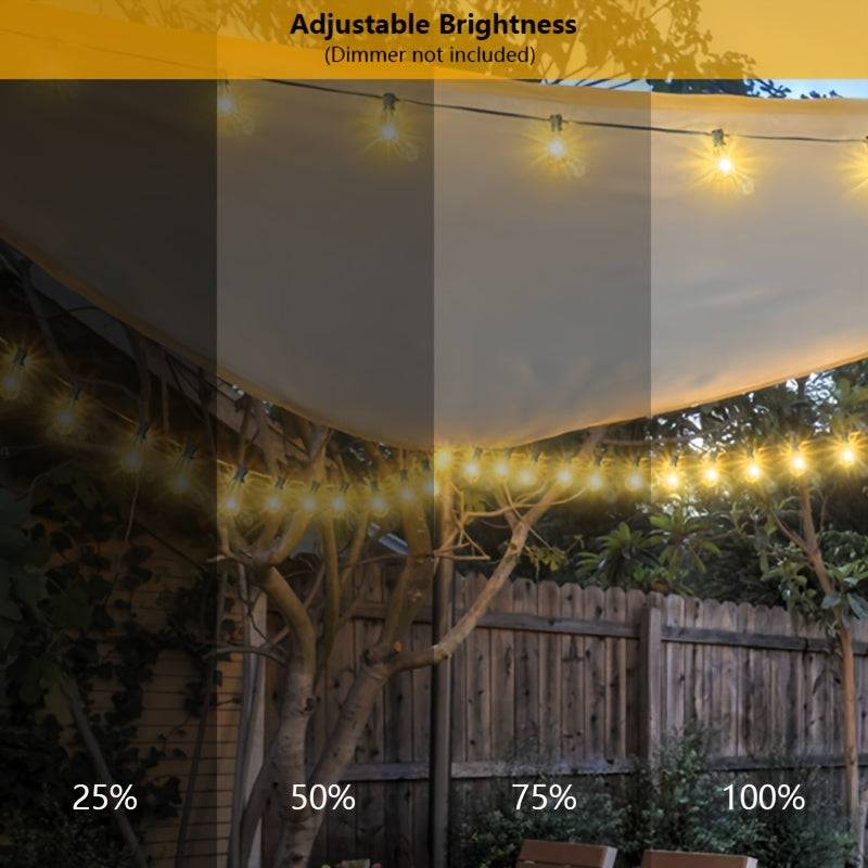Catena Luminosa LED ST38 30,5 m – Lampadine Edison Dimmerabili Infrangibili per Esterni - Image 7