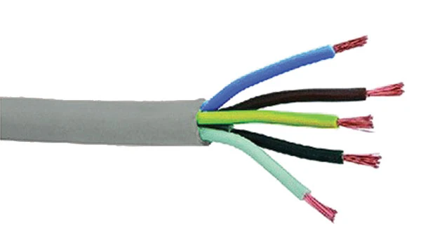 Cavo pentapolare 5x1,5 mm² grigio – Bobina da 100m per impianti elettrici