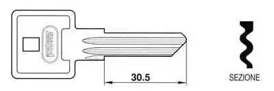 Chiave potent x lucch.acciaio 2950