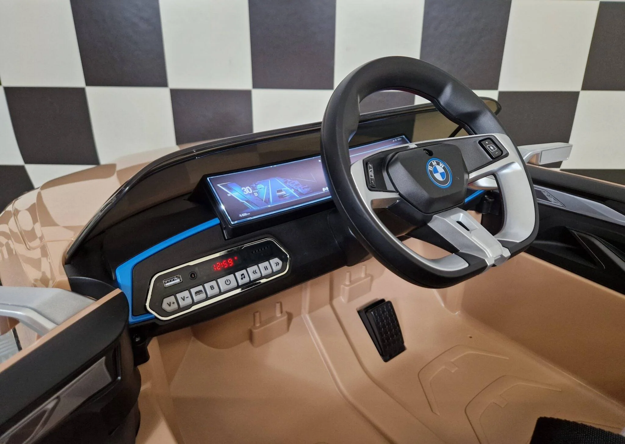 Auto Elettrica per Bambini BMW i4 12 V – Colore Champagne - Image 10