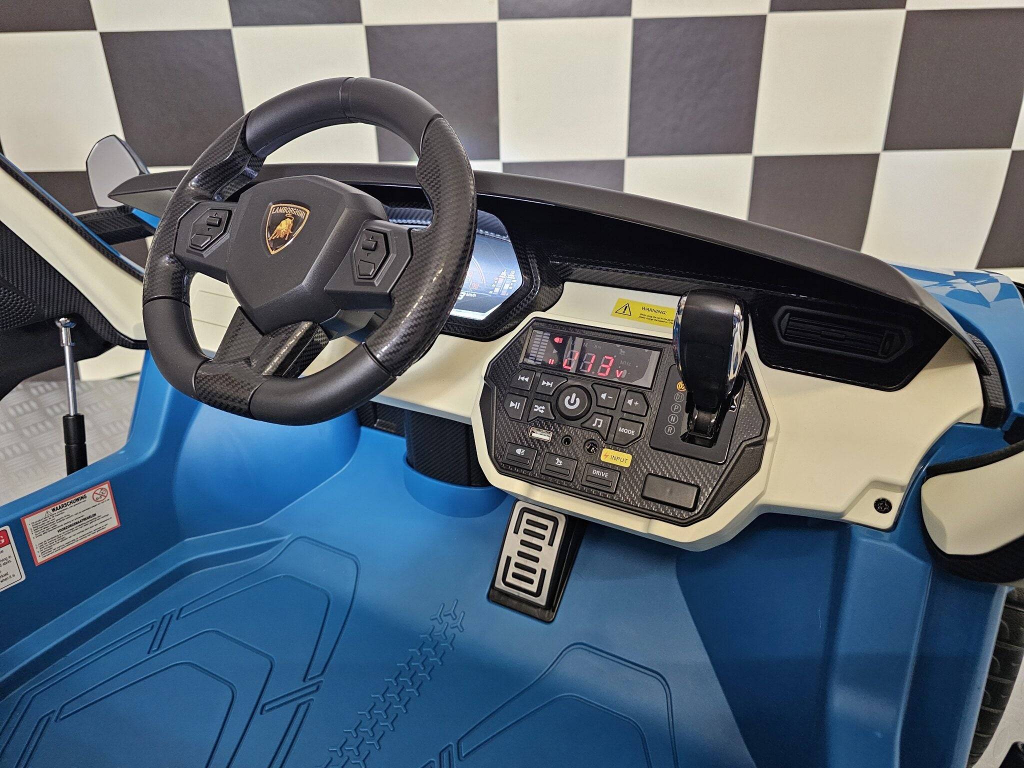 Auto Elettrica per Bambini Lamborghini Sian 24 V – 2 Posti – Blu - Image 10