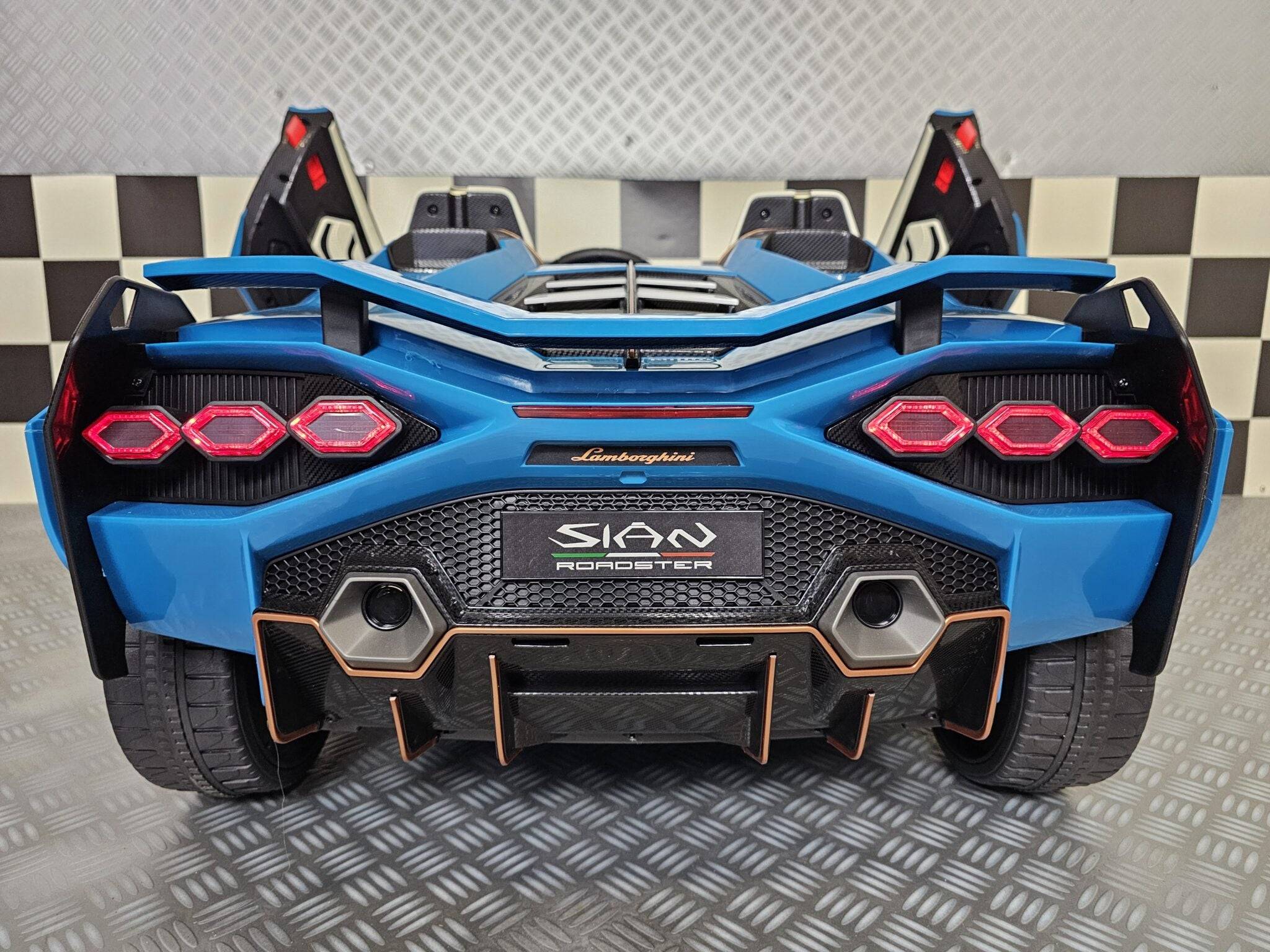 Auto Elettrica per Bambini Lamborghini Sian 24 V – 2 Posti – Blu - Image 6