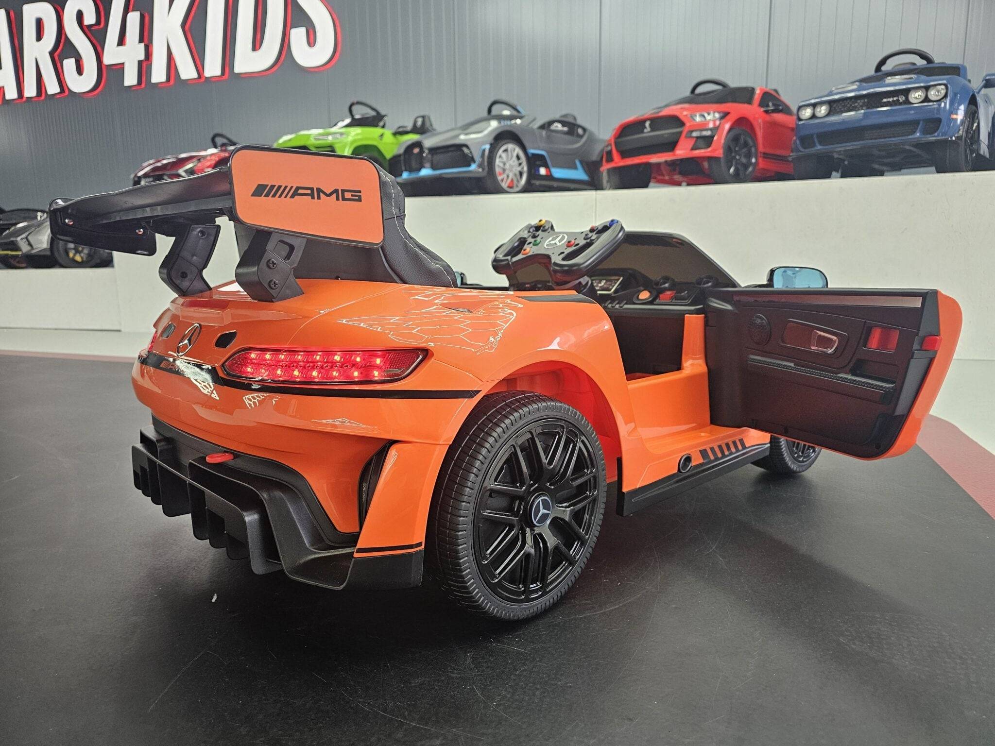 Auto Elettrica per Bambini Mercedes GT3 AMG 12 V – Arancione - Image 4