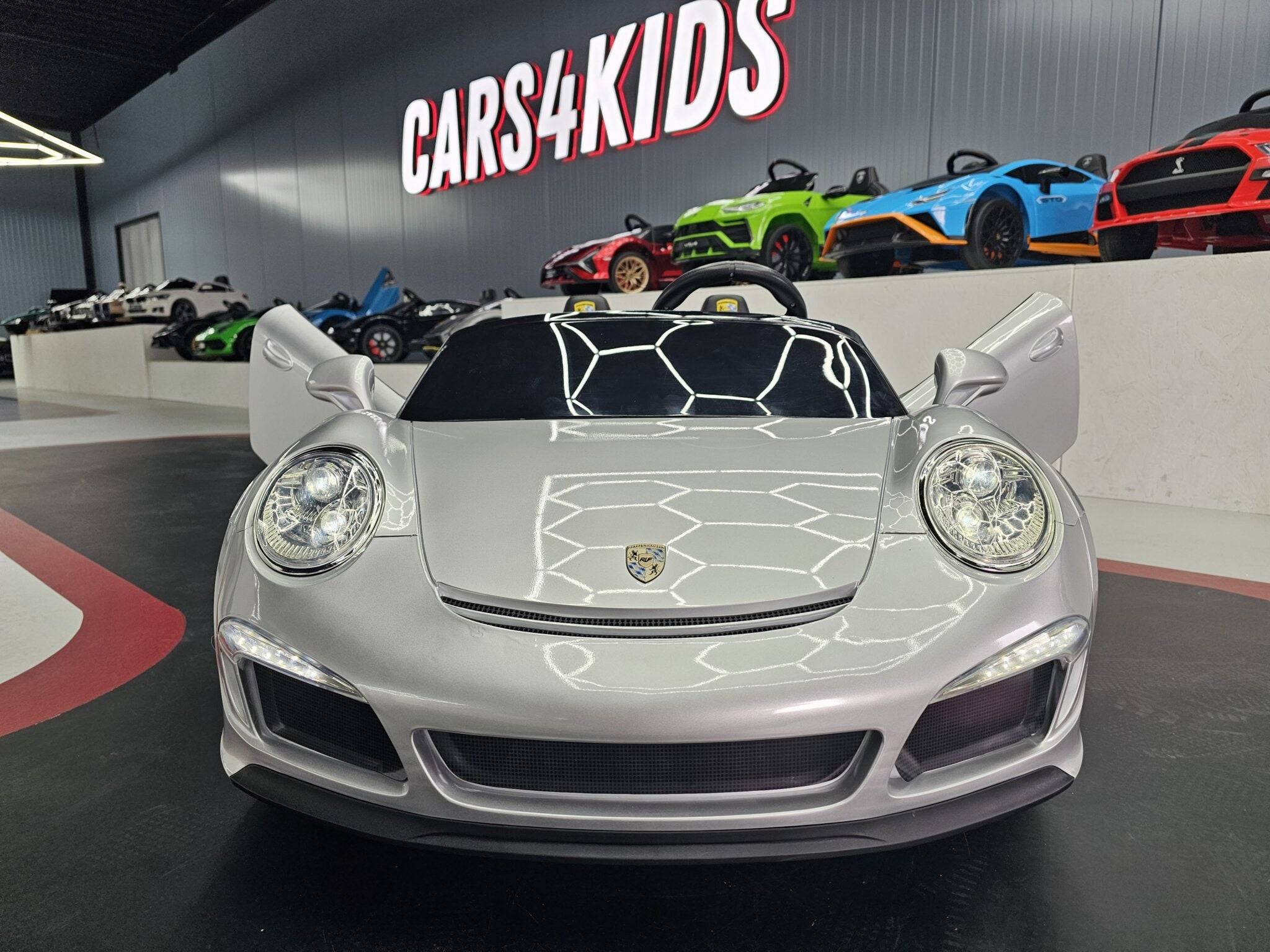 Auto Elettrica per Bambini Porsche RUF 24 V – 2 Posti – Argento Metallizzato - Image 2