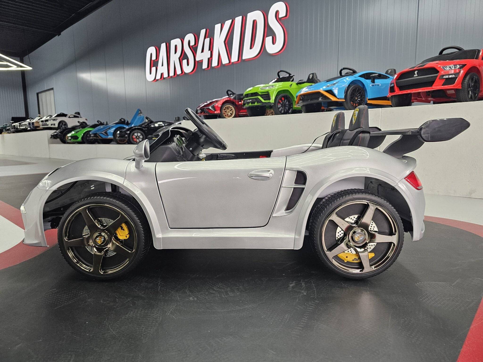 Auto Elettrica per Bambini Porsche RUF 24 V – 2 Posti – Argento Metallizzato - Image 3