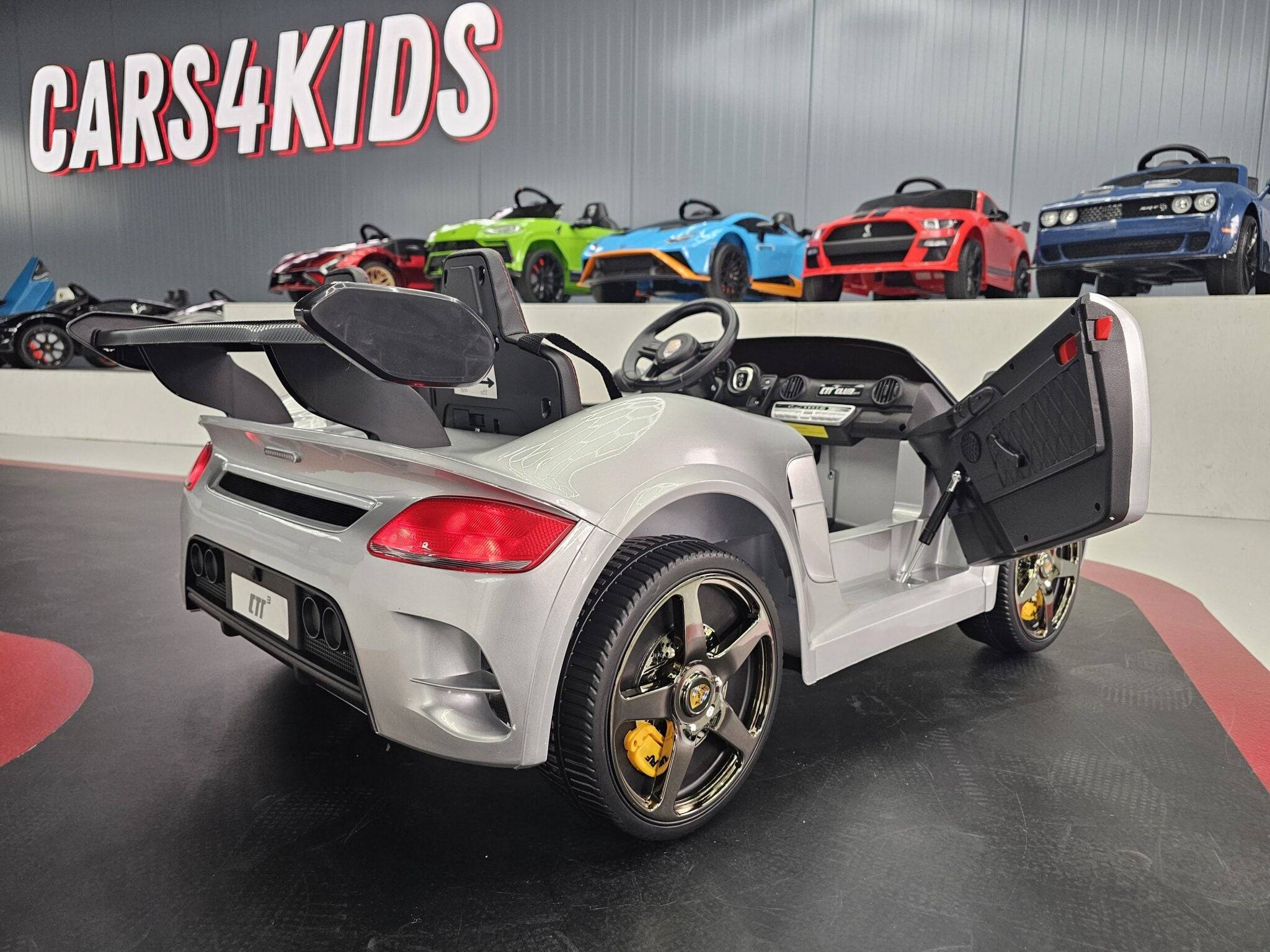 Auto Elettrica per Bambini Porsche RUF 24 V – 2 Posti – Argento Metallizzato - Image 4