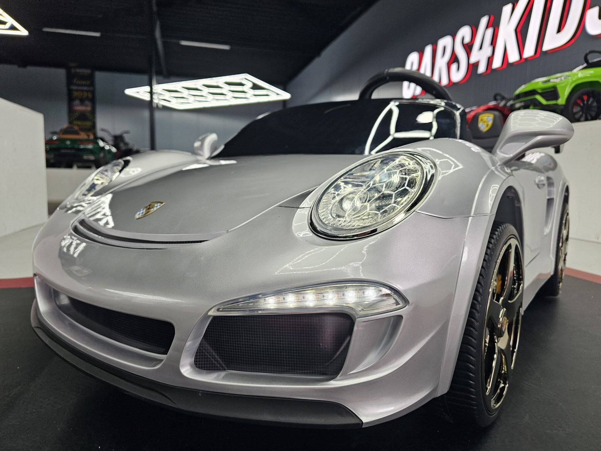 Auto Elettrica per Bambini Porsche RUF 24 V – 2 Posti – Argento Metallizzato - Image 6